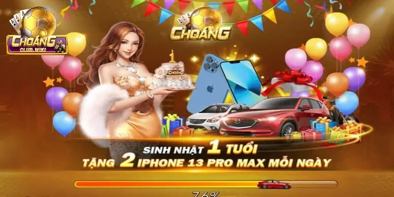 Tham gia game đổi thưởng Choangclub, nhận quà cực khủng