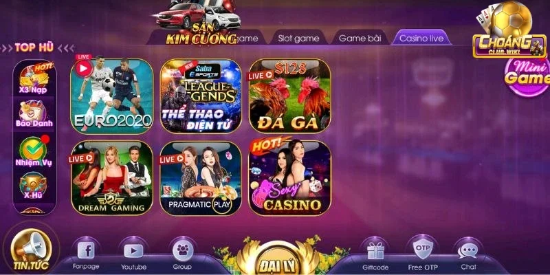 Trải nghiệm các siêu phẩm live casino hấp dẫn nhất