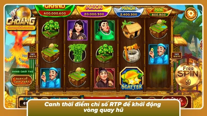 Chiến thuật quay Spin dựa vào thời điểm RTP ở mức cao