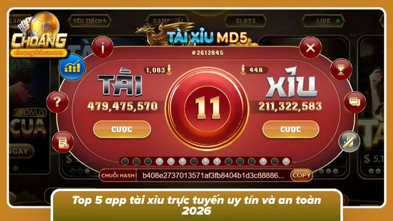 Top 5 app tài xỉu online uy tín số 1 hiện nay