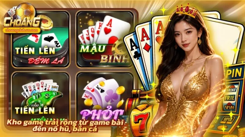 Nhiều thể loại game xuất hiện cùng lúc trên một sảnh giải trí rộng mở