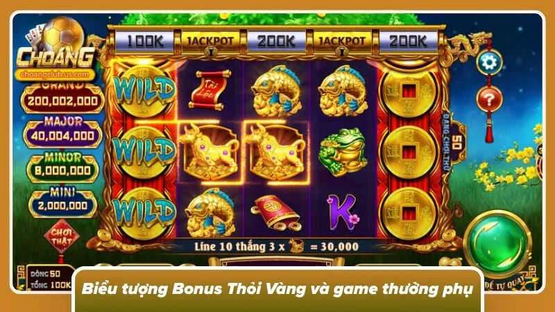 Bonus Thỏi Vàng cực chất cùng game thưởng phụ