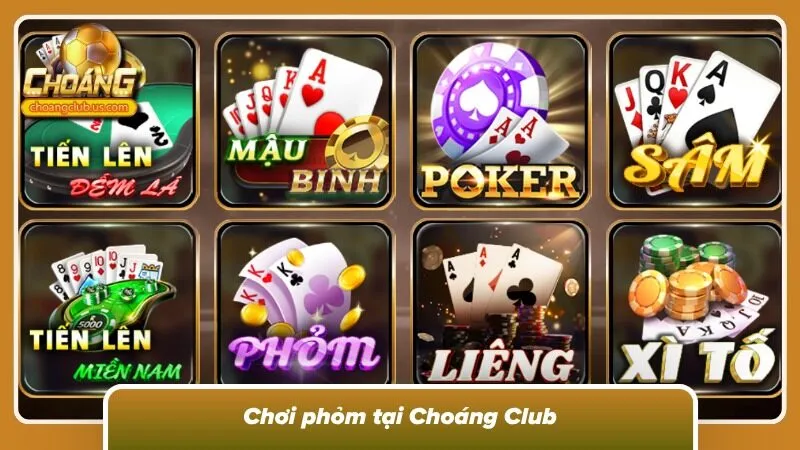 Giao diện game bài tại cổng game