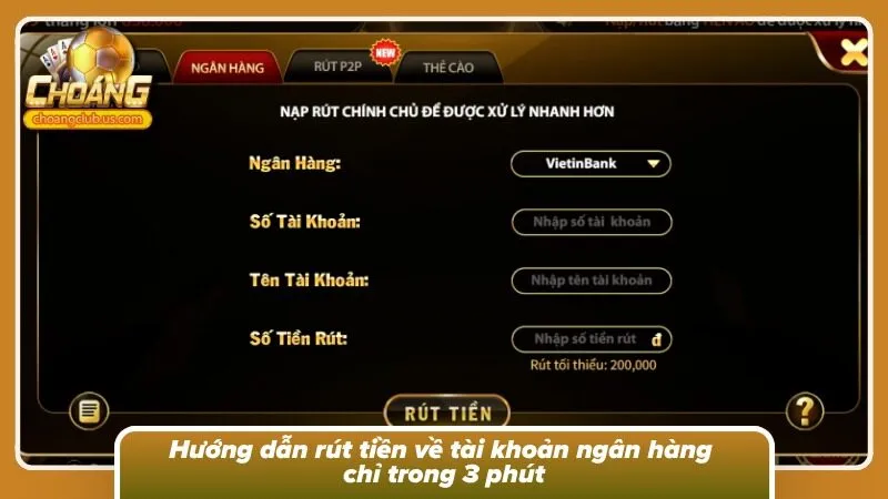 Cách rút thưởng tại cổng game chuẩn nhất 2026